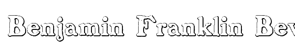 Benjamin Franklin Beveled font preview